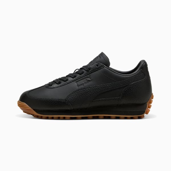 Tenis Easy Rider de piel para niños grandes, PUMA Black, extralarge
