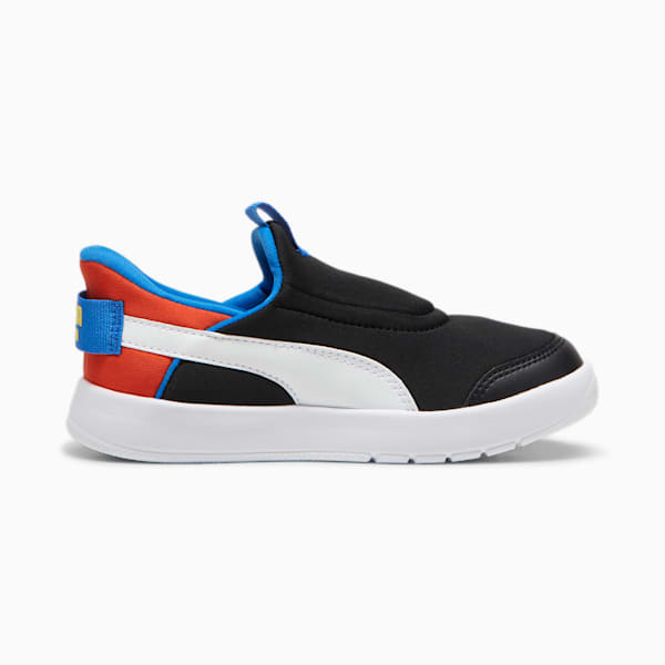 キッズ コートフレックス V3 イーズイン スニーカー 17-21cm, PUMA Black-PUMA White-Redmazing, extralarge-JPN