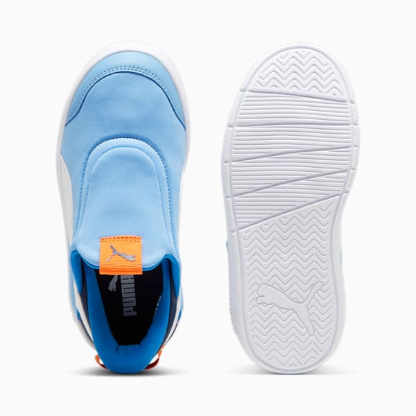 キッズ コートフレックス V3 イーズイン スニーカー 17-21cm, Team Light Blue-PUMA White-Club Navy, extralarge-JPN