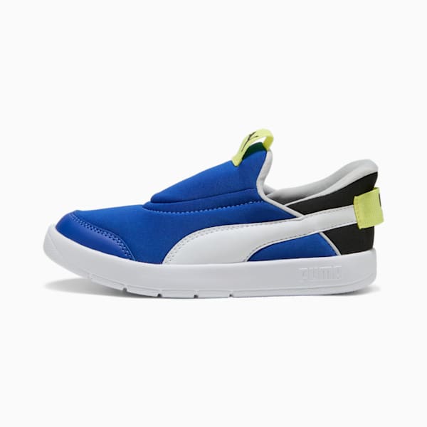 キッズ コートフレックス V3 イーズイン スニーカー 17-21cm, Vivid Blue-PUMA White-PUMA Black, extralarge-JPN
