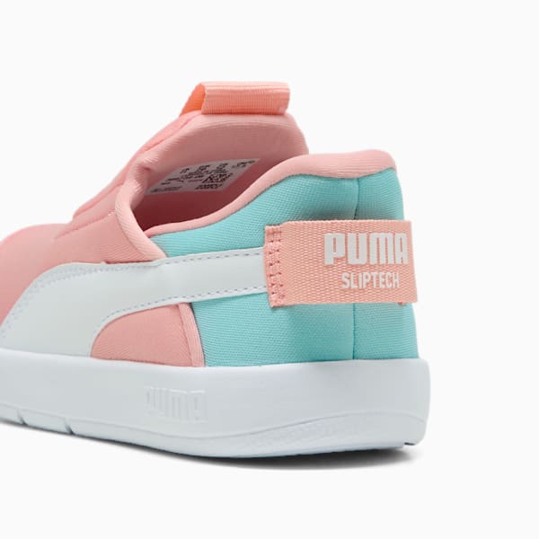 キッズ コートフレックス V3 イーズイン スニーカー 17-21cm, Pink Fruit-PUMA White-Safe Lake, extralarge-JPN