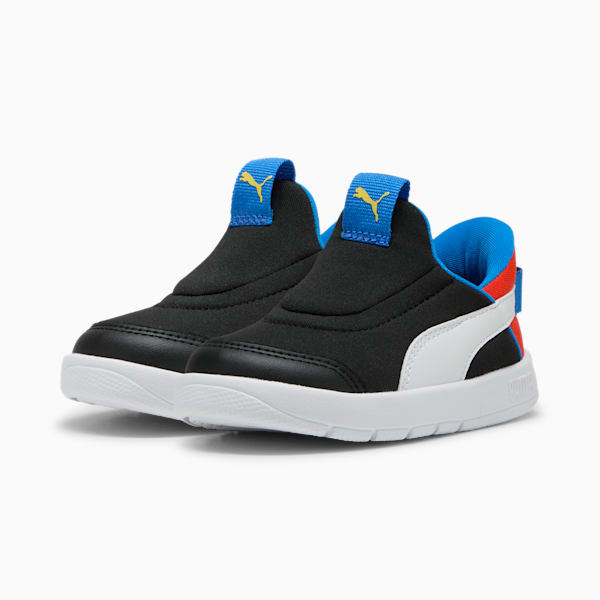 ベビー コートフレックス V3 イーズイン スニーカー 12-16cm, PUMA Black-PUMA White-Redmazing, extralarge-JPN