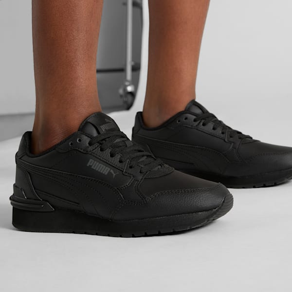 ST Runner v4 Leather Big Kids' Sneakers | PUMA