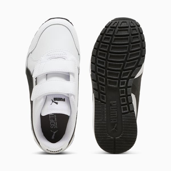 Sneakers en cuir ST Runner v4 Enfant, PUMA White-PUMA Black-Cast Iron, extralarge