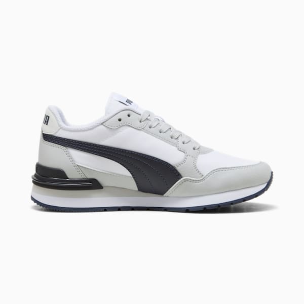 ST Runner v4 Nylon Big Kids' Sneakers, PUMA White-New Navy-Cool Light Gray, extralarge