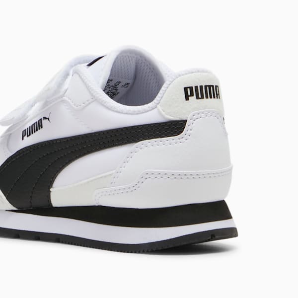 ST Runner v4 Nylon Sneakers Kids, PUMA White-PUMA Black-Cast Iron, extralarge