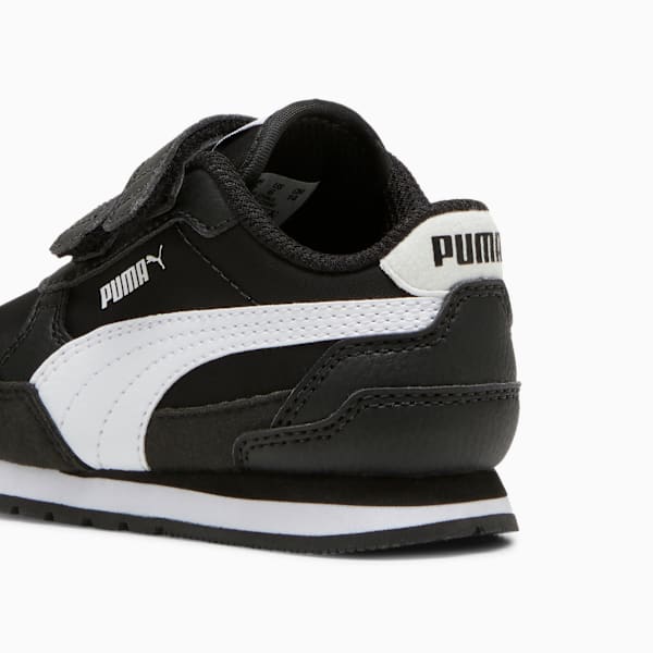 Tenis ST Runner v4 Nylon para bebés, PUMA Black-PUMA White, extralarge