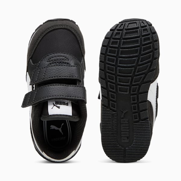 Tenis ST Runner v4 Nylon para bebés, PUMA Black-PUMA White, extralarge
