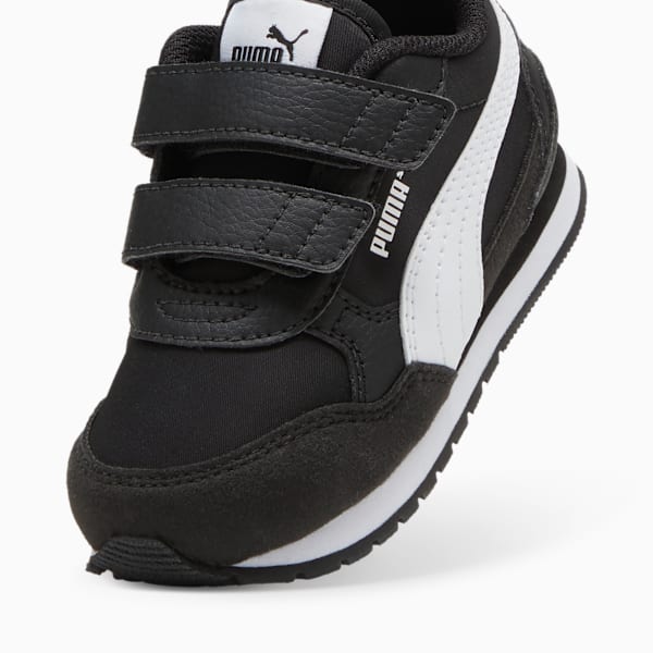 Tenis ST Runner v4 Nylon para bebés, PUMA Black-PUMA White, extralarge
