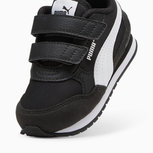 Tenis para infantes ST Runner v4 Nylon, PUMA Black-PUMA White, extralarge