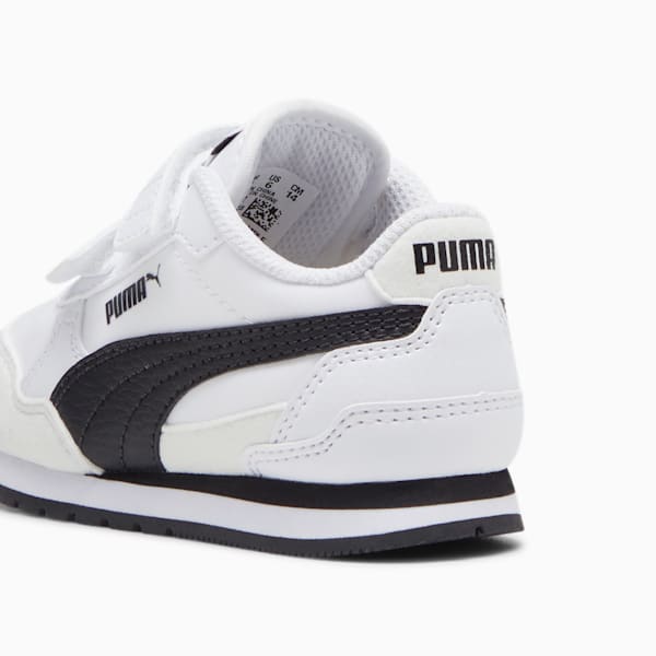 ST Runner v4 Nylon Toddlers' Sneakers, PUMA White-PUMA Black-Cast Iron, extralarge