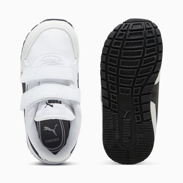 ST Runner v4 Nylon Toddlers' Sneakers, PUMA White-PUMA Black-Cast Iron, extralarge