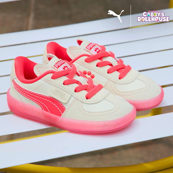 Tenis para niños PUMA x GABBY'S DOLLHOUSE Palermo, Alpine Snow-Tart Cherry-Desert Dust, extralarge