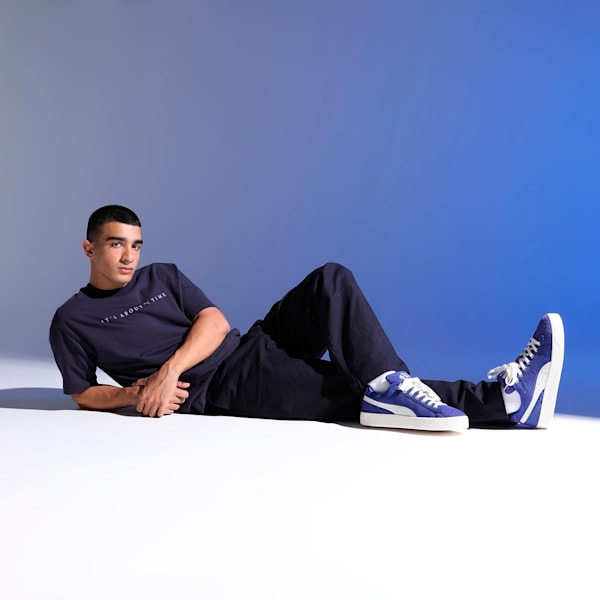 PLAY LOUD Suede XL Sneakers, Lapis Lazuli-Warm White, extralarge-IND