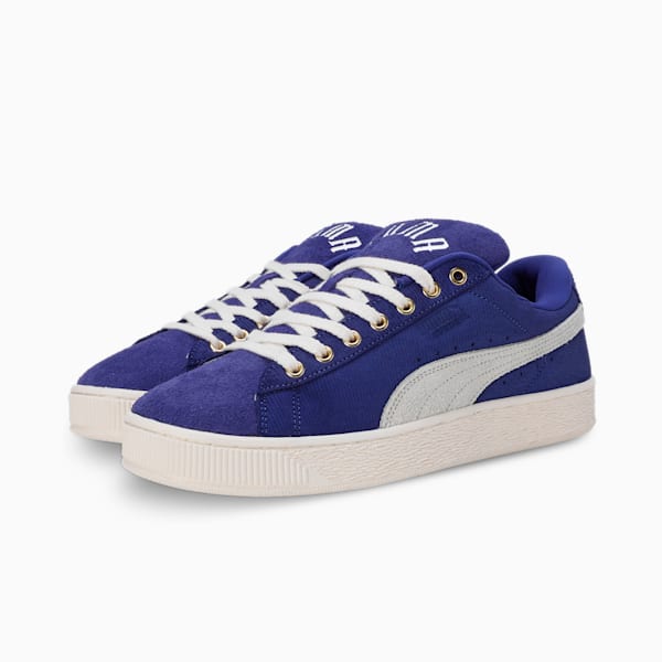 PLAY LOUD Suede XL Sneakers, Lapis Lazuli-Warm White, extralarge-IND
