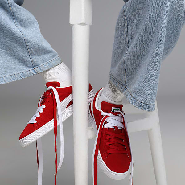Suede Classic Sneakers, For All Time Red-PUMA White, extralarge-IND