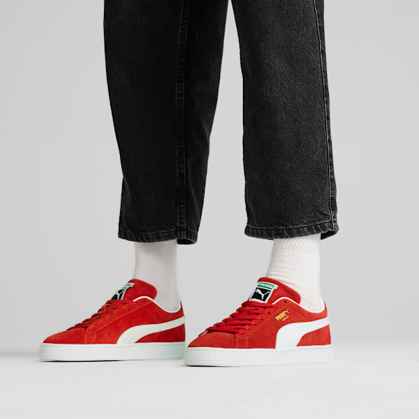 Suede Classic Sneakers Unisex, For All Time Red-PUMA White, extralarge-GBR