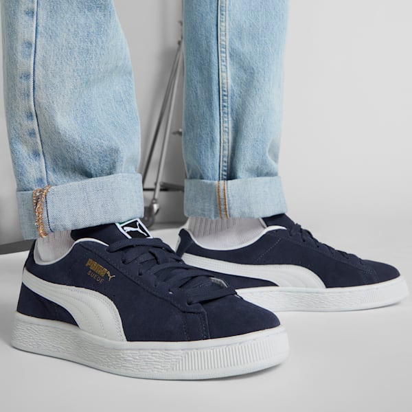 Suede Classic Sneakers, PUMA Navy-PUMA White, extralarge