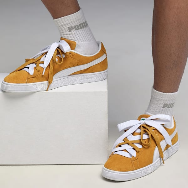 Suede Classic Sneakers, Amber-PUMA White, extralarge-IND