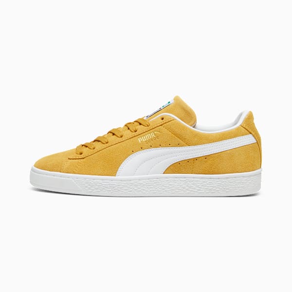 Suede Classic Sneakers Unisex, Amber-PUMA White, extralarge-GBR