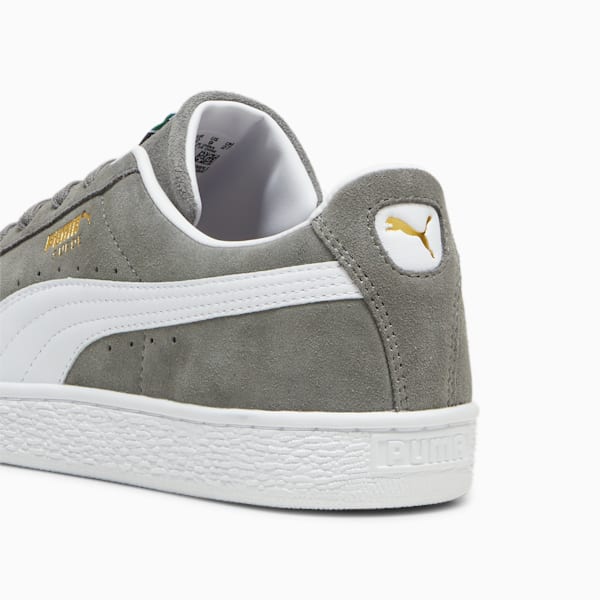 Suede Classic Sneakers, Cast Iron-PUMA White, extralarge