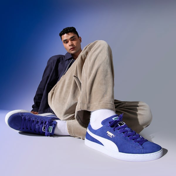 Suede Classic Sneakers, Lapis Lazuli-PUMA White, extralarge-IND