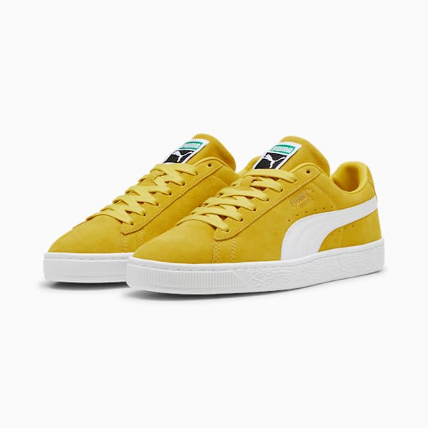 Suede Classic Sneakers, Fresh Pear-PUMA White, extralarge