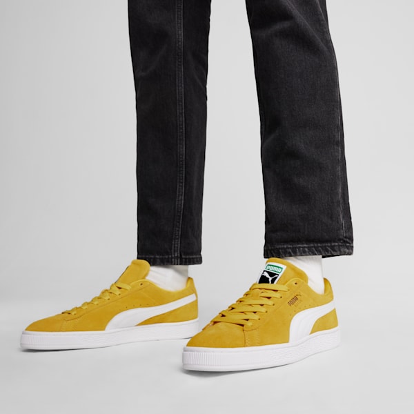 Suede Classic Sneakers, Fresh Pear-PUMA White, extralarge