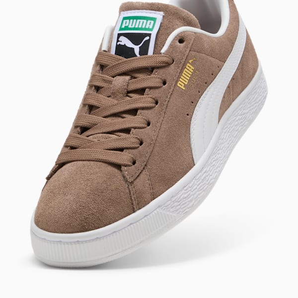 Suede Classic Sneakers, Totally Taupe-PUMA White, extralarge