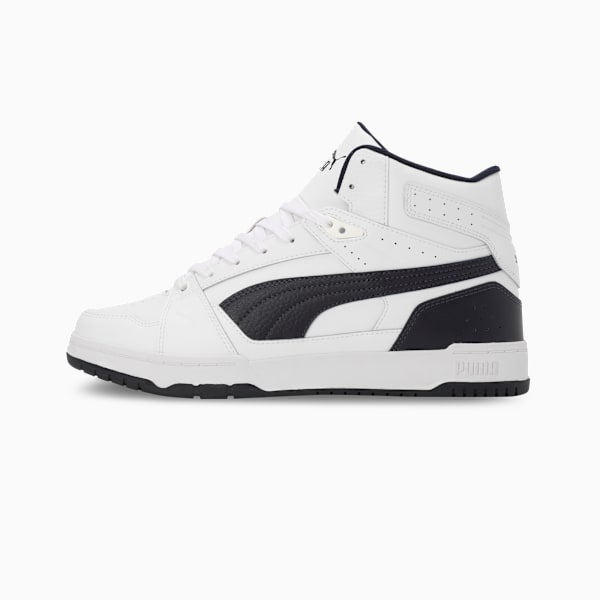 RBD Game Nova Mid Men's Sneakers, PUMA White-New Navy-PUMA Black, extralarge-IND
