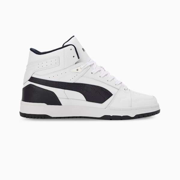 RBD Game Nova Mid Men's Sneakers, PUMA White-New Navy-PUMA Black, extralarge-IND