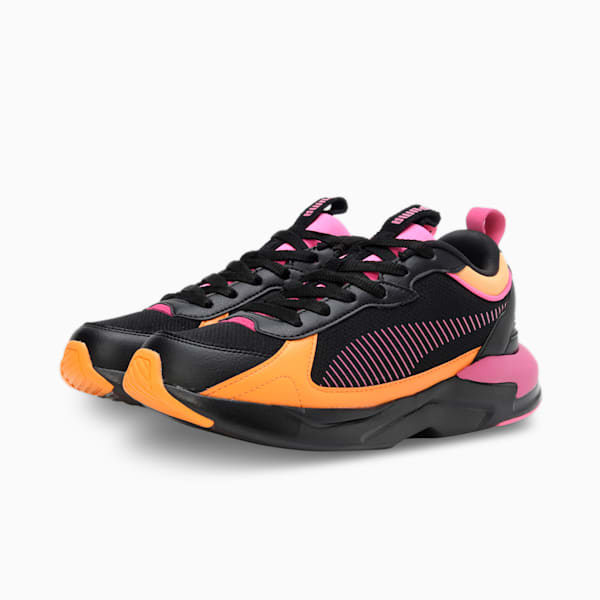 X- Ray Airflex Women's Sneakers, PUMA Black-Clementine-Poison Pink, extralarge-IND