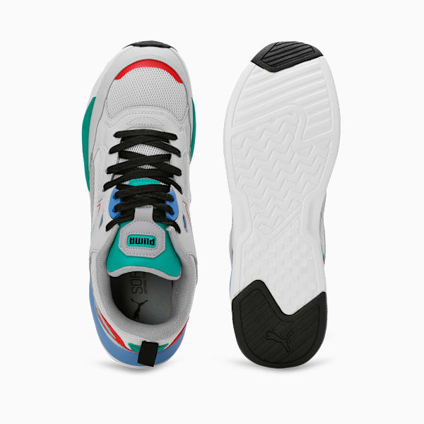 X-ray Prism Men's Sneakers, Silver Mist-Blue Skies-Sparkling Green, extralarge-IND