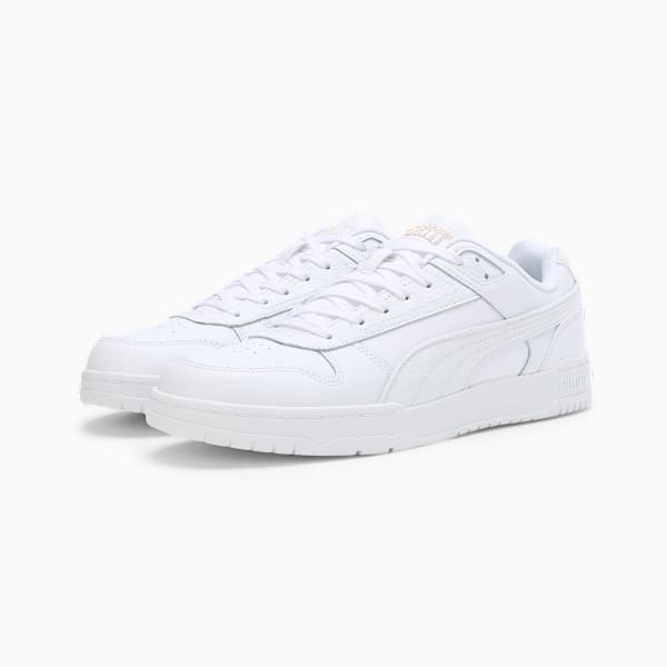 Court Shatter Low Sneakers, PUMA White-PUMA White-Puma Team Gold, extralarge-IND
