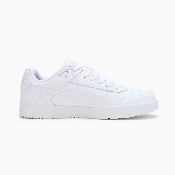 PUMA Court Shatter Low Unisex Sneakers, PUMA White-PUMA White-Puma Team Gold, extralarge-IND