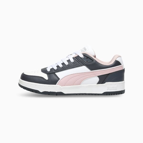 Court Shatter Low Sneakers, PUMA White-Strong Gray-Mauve Mist, extralarge-IND