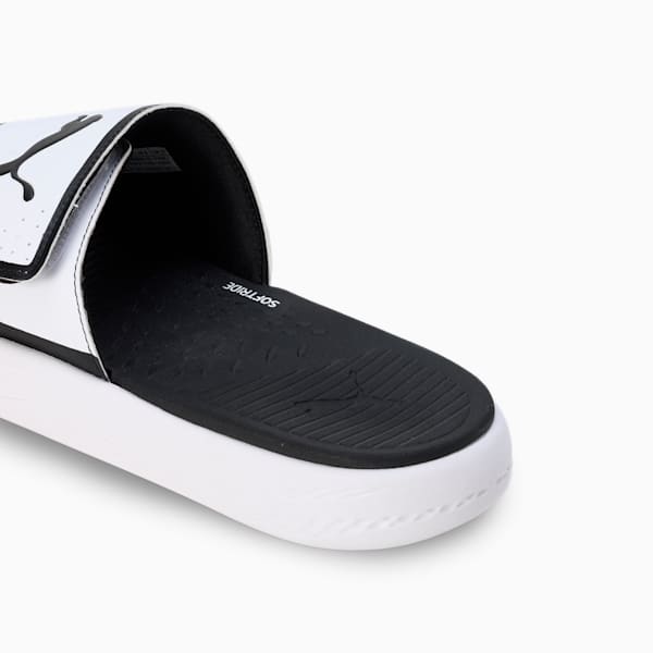 Softride Men's Slides, PUMA White-PUMA Black, extralarge-IND