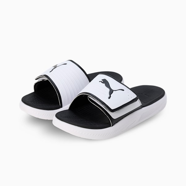 Softride Men's Slides, PUMA White-PUMA Black, extralarge-IND