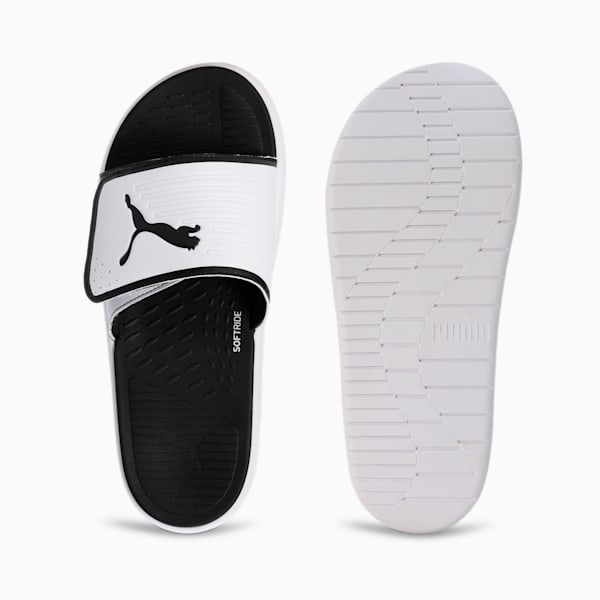 Softride Men's Slides, PUMA White-PUMA Black, extralarge-IND
