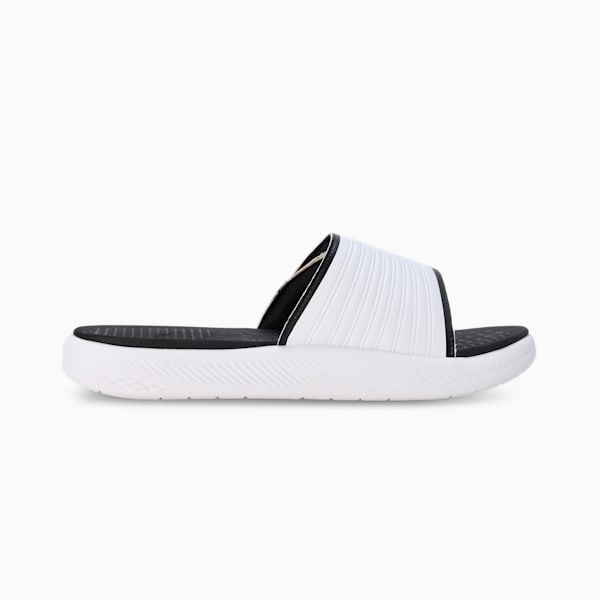 Softride Men's Slides, PUMA White-PUMA Black, extralarge-IND
