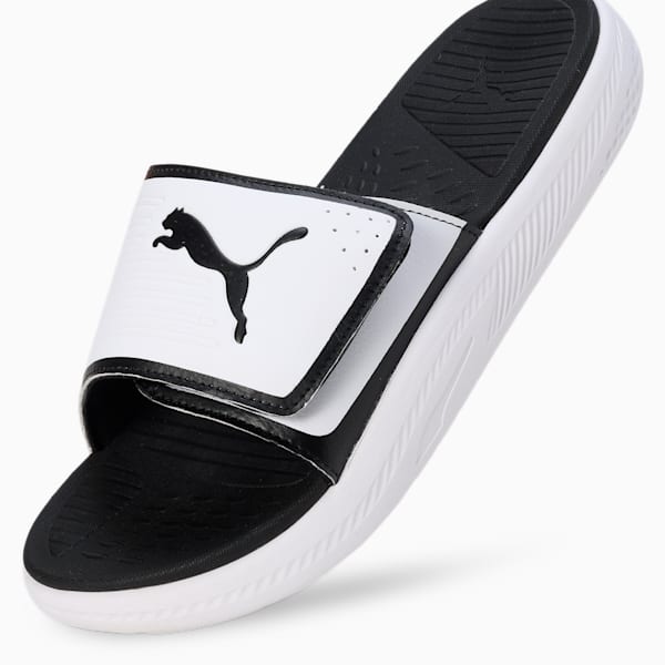 Softride Men's Slides, PUMA White-PUMA Black, extralarge-IND
