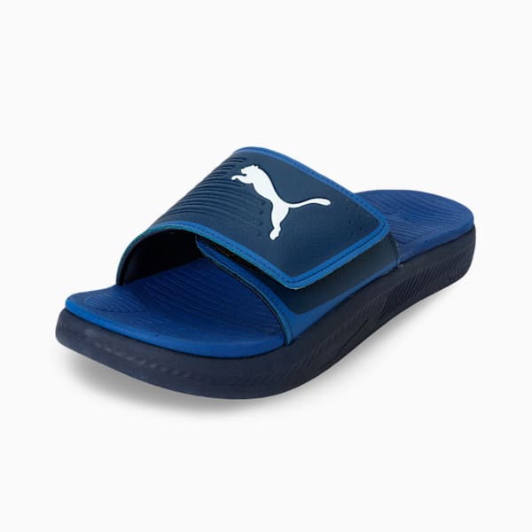 Softride Men's Slides, Persian Blue-Clyde Royal-PUMA White, extralarge-IND