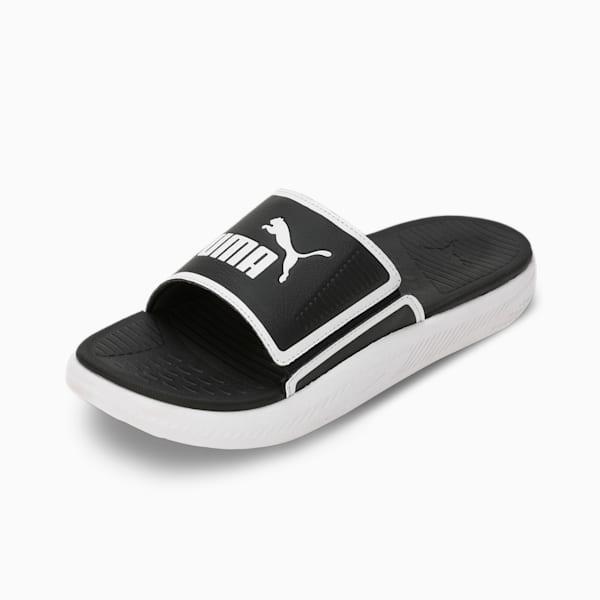 Softride Men's Slides, PUMA Black-PUMA White, extralarge-IND