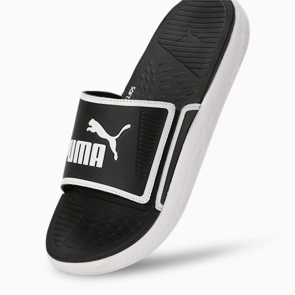 Softride Men's Slides, PUMA Black-PUMA White, extralarge-IND