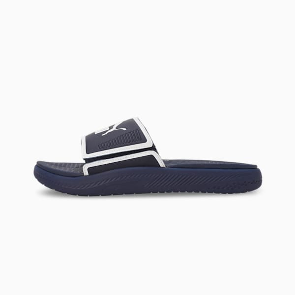 Softride Men's Slides, PUMA Navy-PUMA White, extralarge-IND