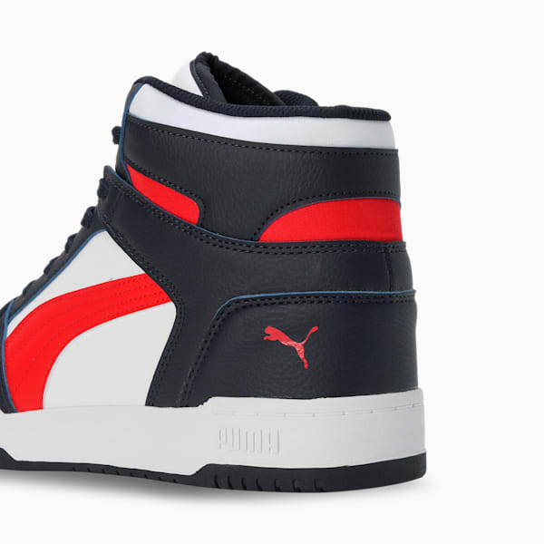 Evoke Layup Men's Sneakers, Parisian Night-For All Time Red-PUMA White, extralarge-IND