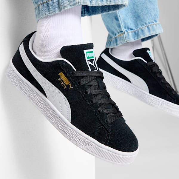 Tenis juvenil Suede Classic, PUMA Black-PUMA White, extralarge