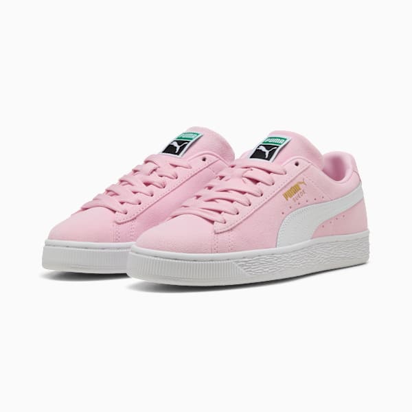 Suede Classic Big Kids' Sneakers, Pink Lady-PUMA White, extralarge