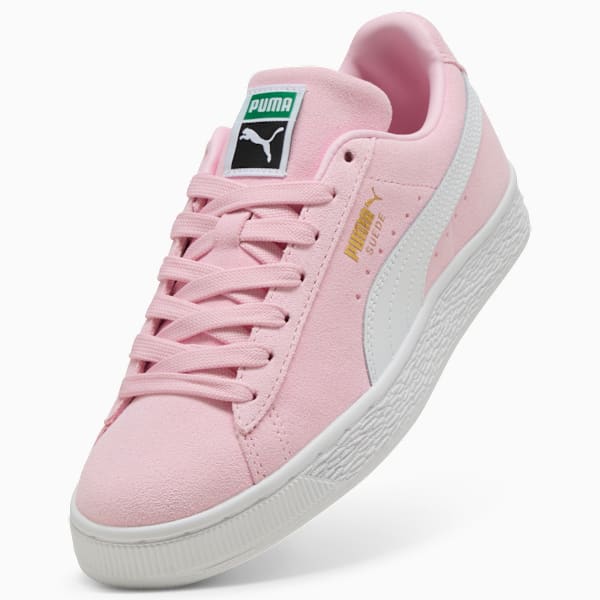Suede Classic Big Kids' Sneakers, Pink Lady-PUMA White, extralarge