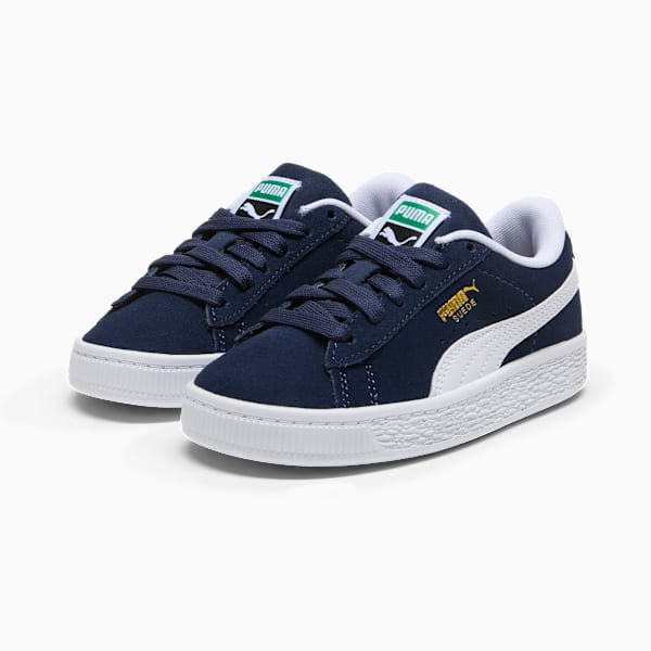 Suede Classic Little Kids' Sneakers, PUMA Navy-PUMA White, extralarge